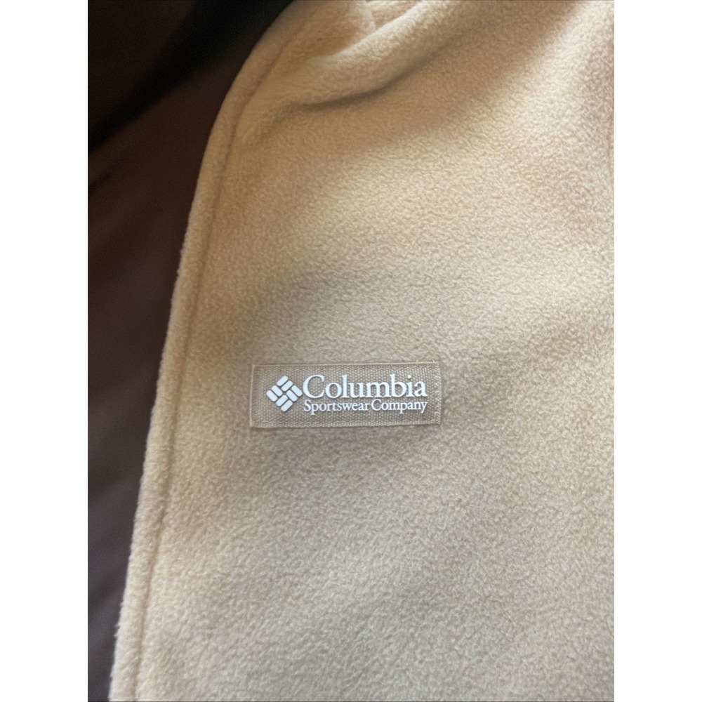 Columbia Sequoia Grove Jacket Men's Canoe Dark Stone Fleece Half Zip JAX315 SzM - Picture 4 of 7